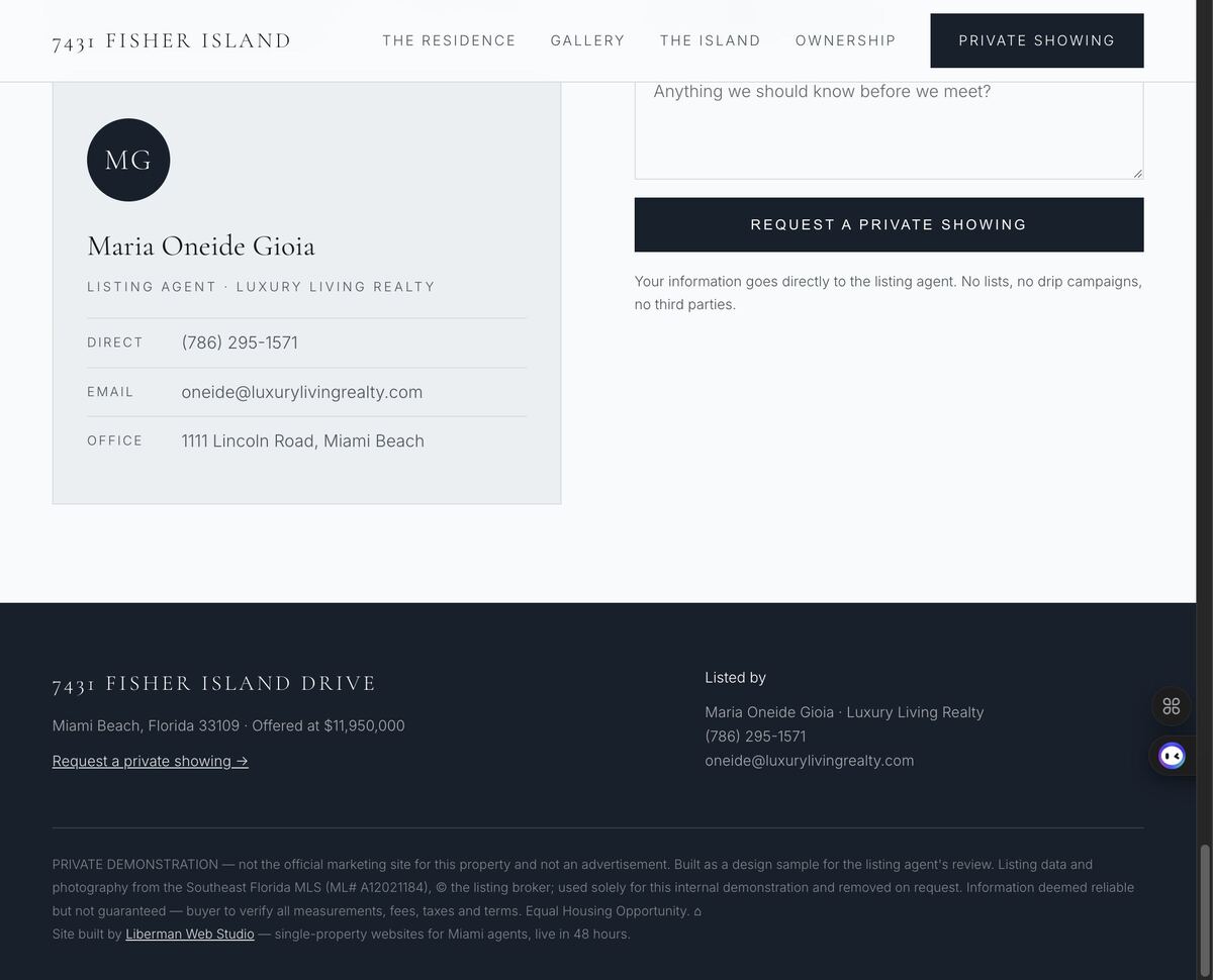 7431 Fisher Island Drive website